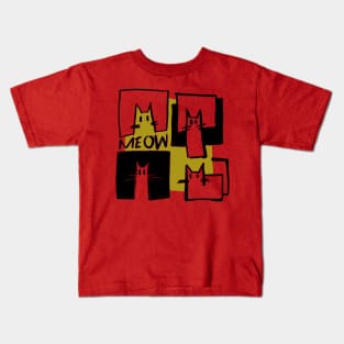 cubist cats Kids T-Shirt